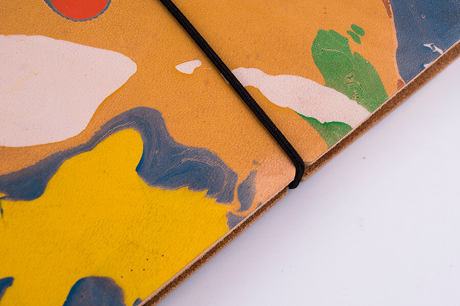 Genuine Leather Marble Art Travel Notebook 
