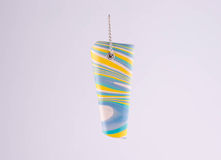 Genuine Leather Marble Key Case 