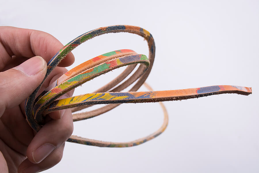 Genuine Leather Marble Leather Strap 