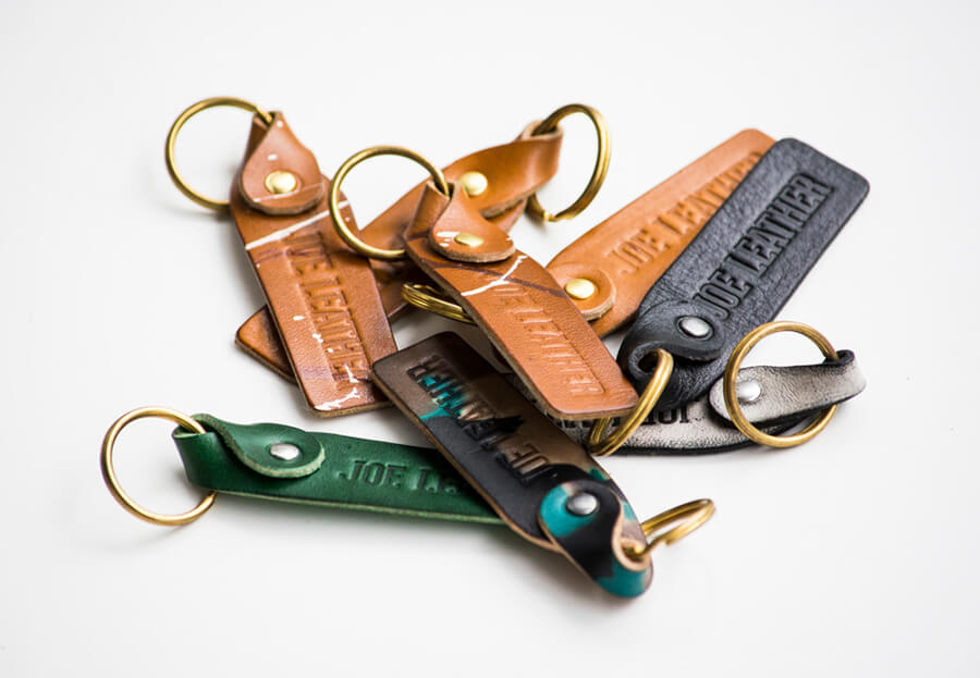 Genuine Leather Splatter  Ahanging Ornaments 