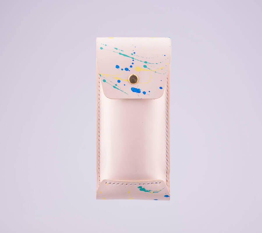 Genuine Leather Splatter Pen Case 