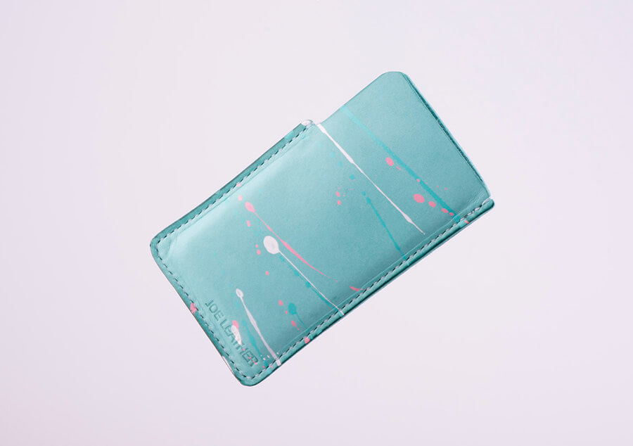Genuine Leather Splatter Phone Case 