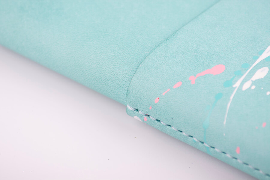 Genuine Leather Splatter Phone Case 