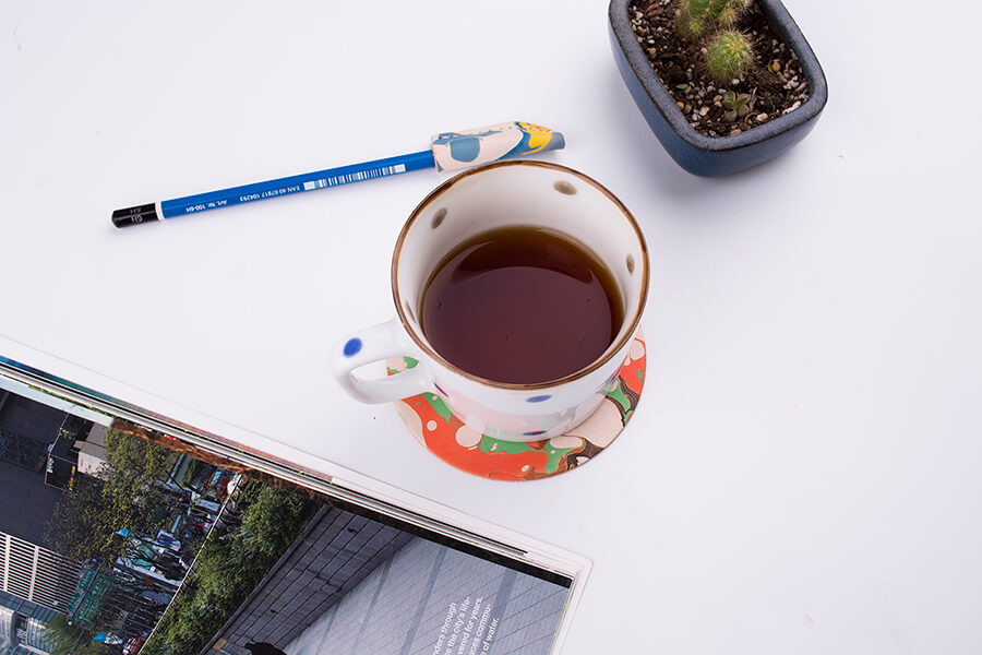 Genuine Leather Marble Coaster 