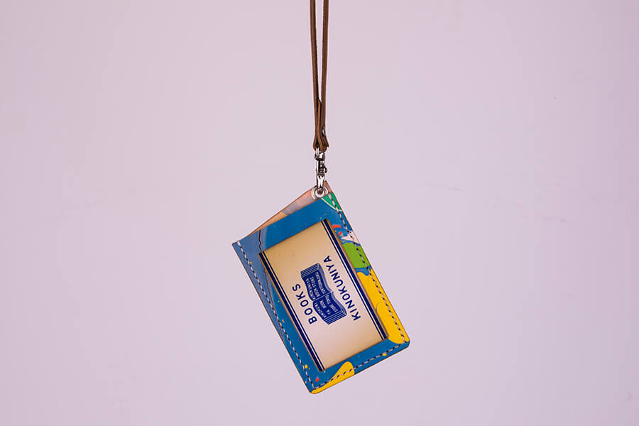 Genuine Leather Marble Id Card Holder 
