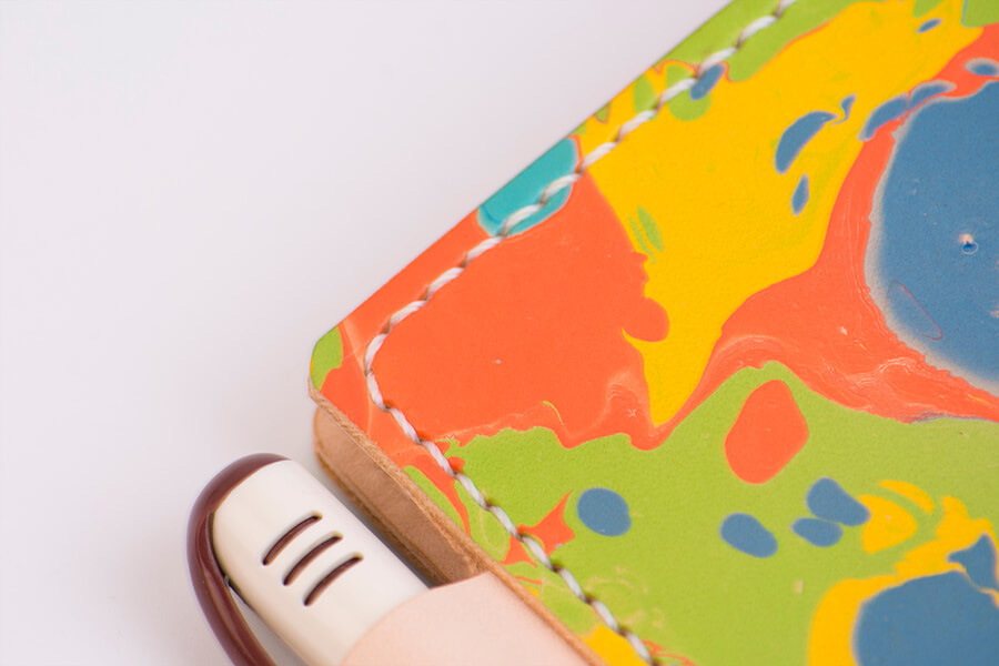 Genuine Leather Marble Passport Case 