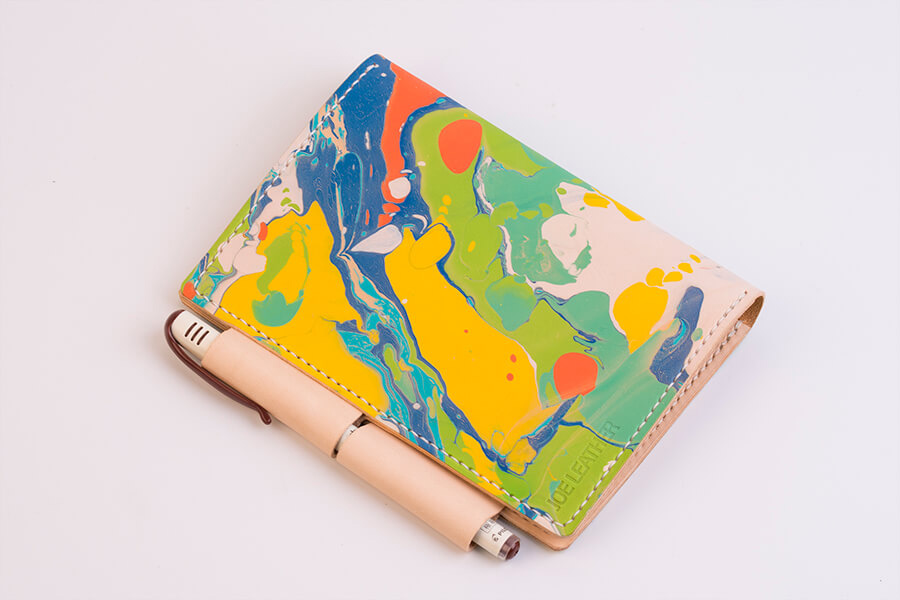 Genuine Leather Marble Passport Case 