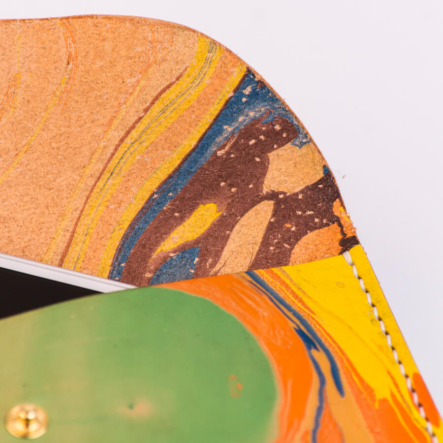Genuine Leather Marble Simple Wallet 