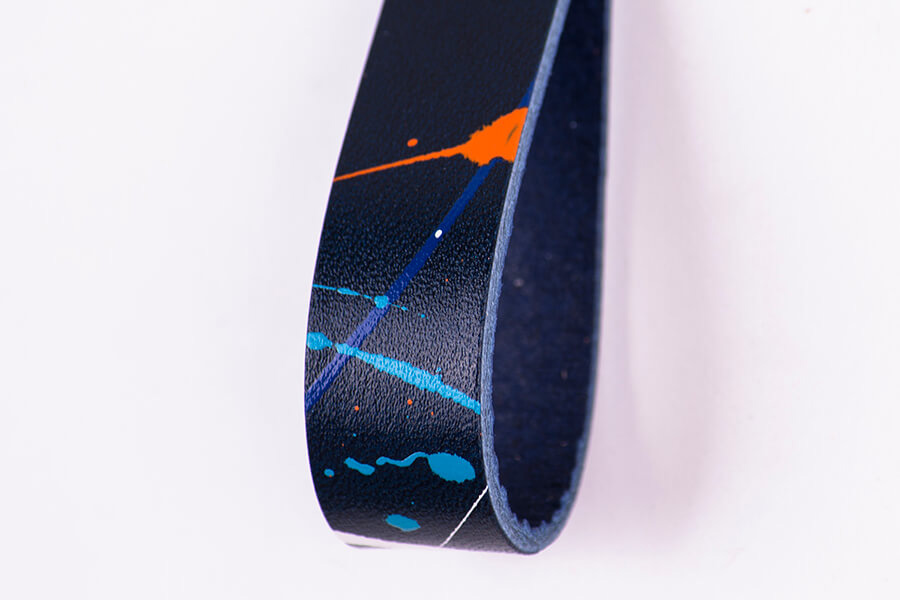 Genuine Leather Splatter Door Pulls 