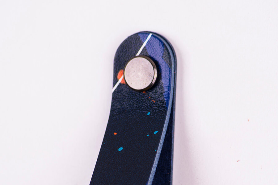 Genuine Leather Splatter Door Pulls 
