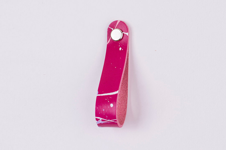 Genuine Leather Splatter Door Pulls 