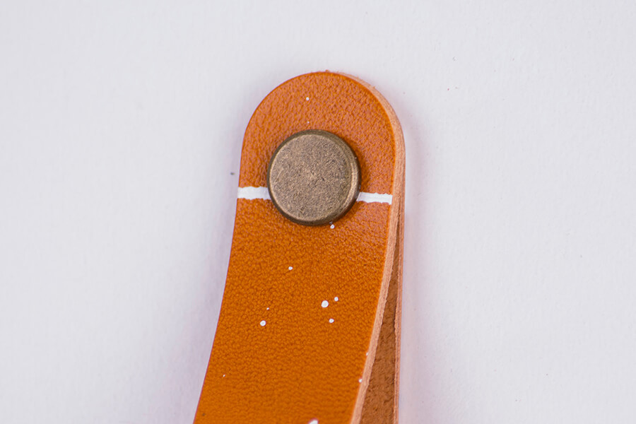 Genuine Leather Splatter Door Pulls 