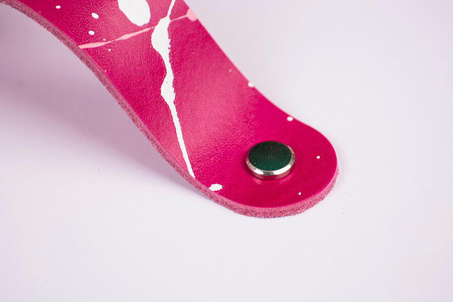 Genuine Leather Splatter Door Pulls 