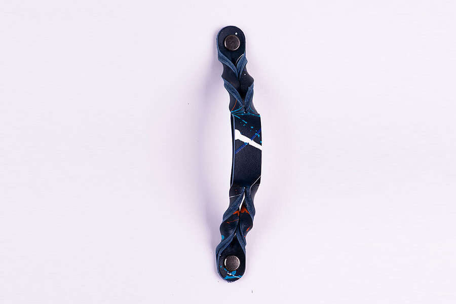 Genuine Leather Splatter Door Pulls 