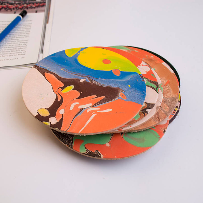 joegoods.com, JoeGoods_genuine_Leather_marble_1004 coasters