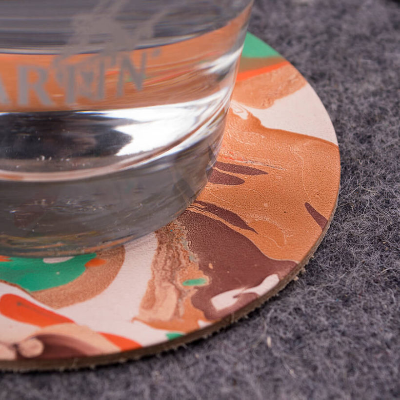 joegoods.com, JoeGoods_genuine_Leather_marble_1004 coasters