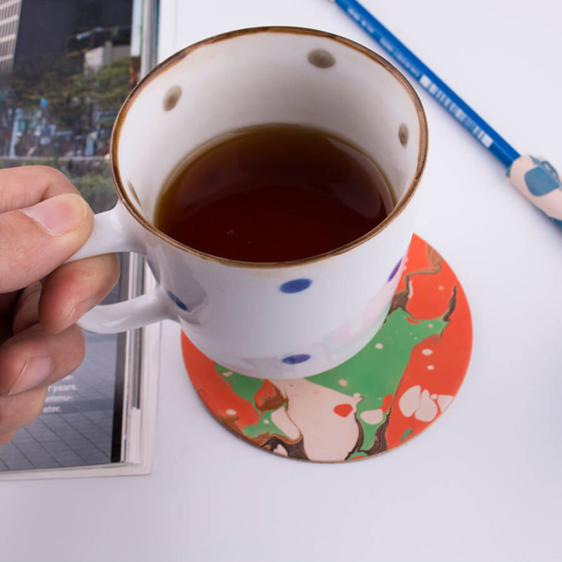 joegoods.com, JoeGoods_genuine_Leather_marble_1004 coasters