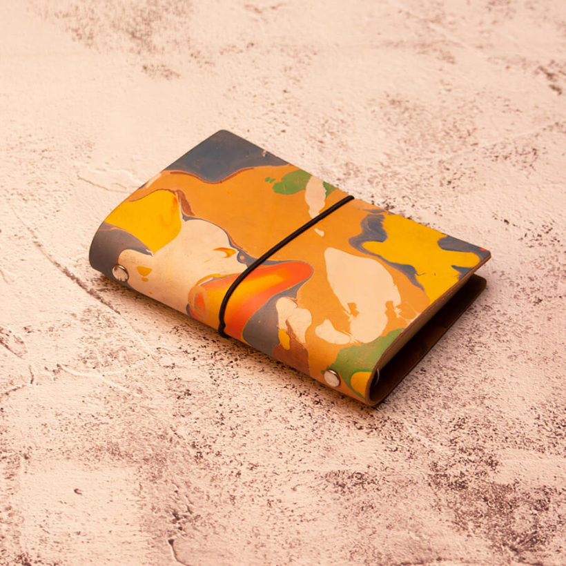 joegoods.com, JoeGoods_genuine_Leather_marble_1901 A7 Travelers Notebook