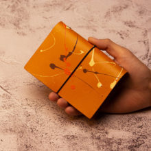 joegoods.com, JoeGoods_genuine_Leather_splatter_1901 A7 Travelers Notebook