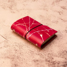 joegoods.com, JoeGoods_genuine_Leather_splatter_1901 A7 Travelers Notebook