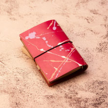 joegoods.com, JoeGoods_genuine_Leather_splatter_1901 A7 Travelers Notebook