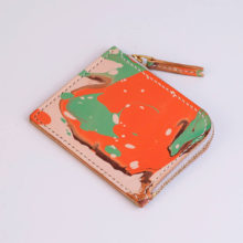 joegoods.com, JoeGoods_genuine_Leather_marble_1102 Stylish Short Zipper Wallet