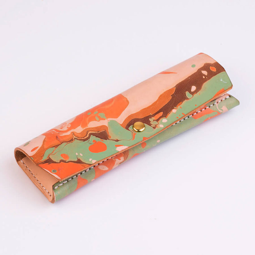 joegoods.com, JoeGoods_genuine_Leather_marble_1201 Pencil Case