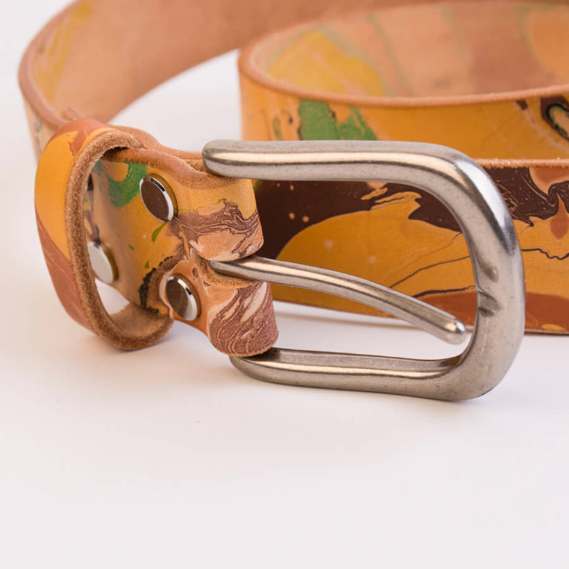 joegoods.com, JoeGoods_genuine_Leather_marble_1301 men belt
