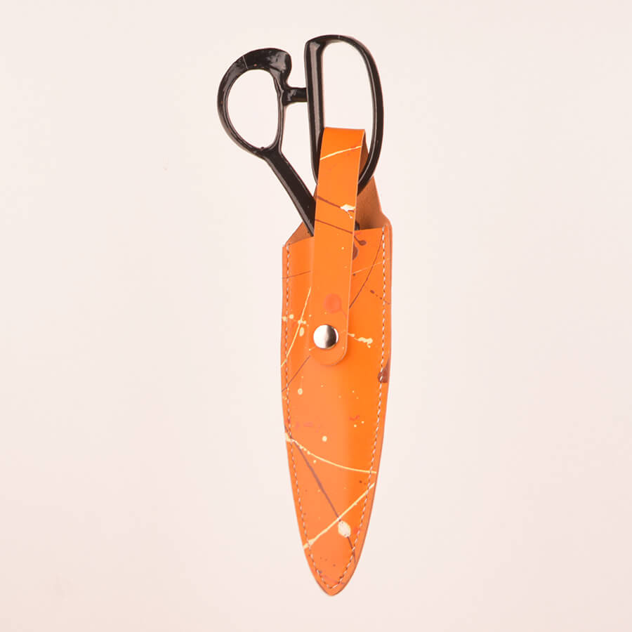 joegoods.com, JoeGoods_genuine_Leather_splatter_Scissor case