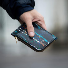 joegoods.com, JoeGoods_genuine_Leather_splatter_1102 zip wallet