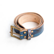 joegoods.com, JoeGoods_genuine_Leather_splatter_1301 men belt