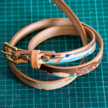 joegoods.com, JoeGoods_genuine_Leather_splatter_1302 women belt