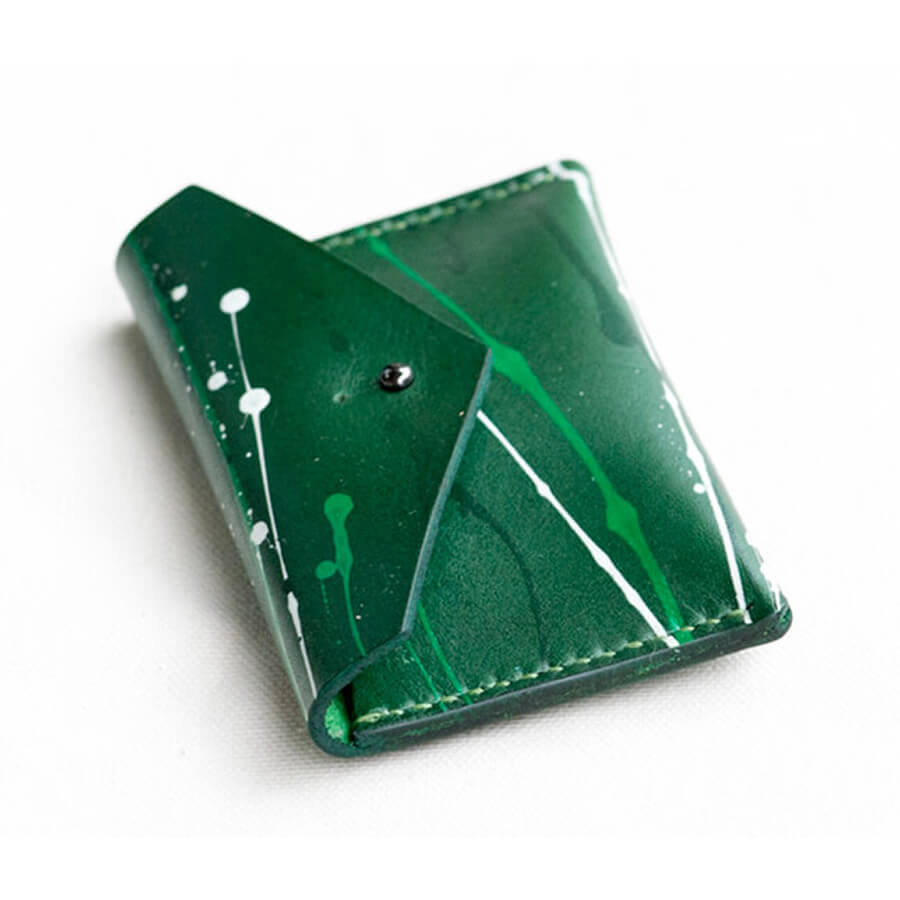 joegoods.com, JoeGoods_genuine_Leather_splatter_card case