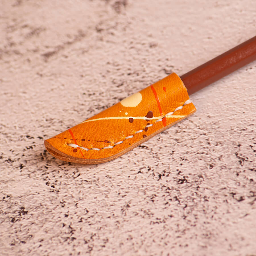 joegoods.com, JoeGoods_genuine_Leather_splatter_pencil cap
