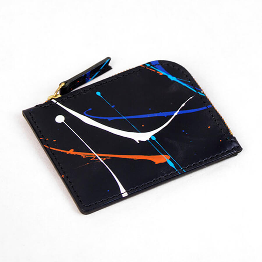 joegoods.com, JoeGoods_genuine_Leather_splatter_short zip wallet