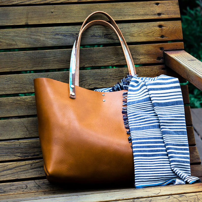 joegoods.com, JoeGoods_genuine_Leather_splatter_tote bag