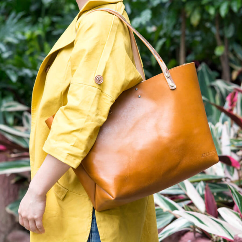joegoods.com, JoeGoods_genuine_Leather_splatter_tote bag