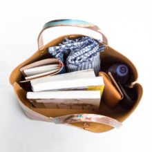 joegoods.com, JoeGoods_genuine_Leather_splatter_tote bag